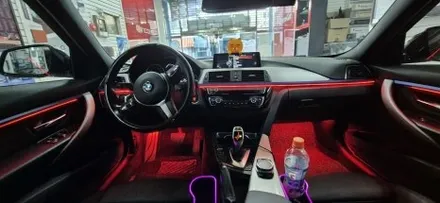 BMW 320D 실내 비노출 엠비언트 시공 / 부산, 김해