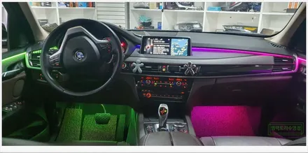 [부산자동차튜닝]BMW X5 코더스 엠비언티라이트로 우아하고 고급스러운 실내 연출 및 무드등 효과!! / 부산, 김해