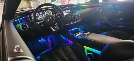 벤츠 AMG S63 엠비언트 시공 / 실내 튜닝 멀티칼라 엠비언트 / 부산, 김해