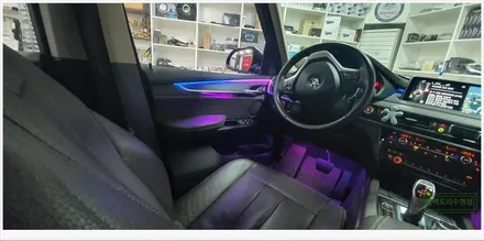 [부산자동차튜닝]BMW X5 코더스 엠비언티라이트로 우아하고 고급스러운 실내 연출 및 무드등 효과!! / 부산, 김해