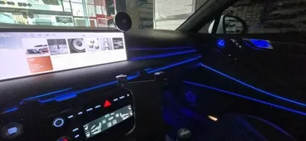 <부산>제네시스 G80 순정연동 엠비언트 시공 / 부산, 김해