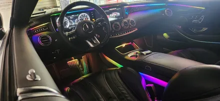 벤츠 AMG S63 엠비언트 시공 / 실내 튜닝 멀티칼라 엠비언트 / 부산, 김해