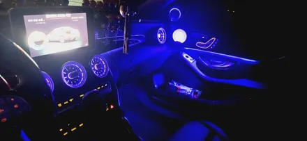 벤츠 W205 부메스터 트위터 스피커, 순정 엠비언트 작업 / 부산, 김해