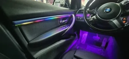 BMW 320D 실내 비노출 엠비언트 시공 / 부산, 김해