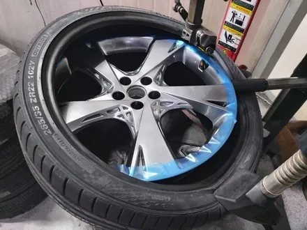 대전 카니발 KA4 중고휠 인치업 (GV80 22인치 휠복원 순정휠 + 265/35/22 엑스타 PS71 SUV 타이어) / 대전 중구 안영동