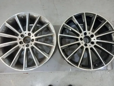벤츠 W213 E클래스 쿠페 마차 AMG 20인치 순정휠 대전 휠복원 (블랙 투톤 다이아컷팅) / 대전 중구 안영동