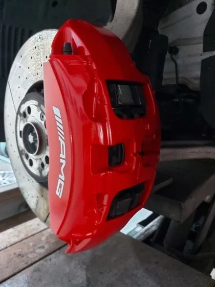 대전 W167 GLE 53 AMG 21인치 유광블랙 휠복원 + 우레탄 레드 캘리퍼도색 / 대전 중구 안영동