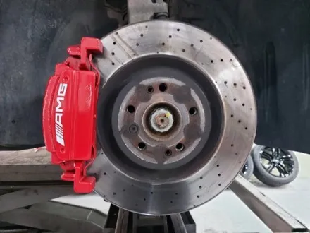 대전 벤츠 W166 GLE 쿠페 AMG 21인치 유광블랙 휠도색 + 레드 캘리퍼도색 / 대전 중구 안영동