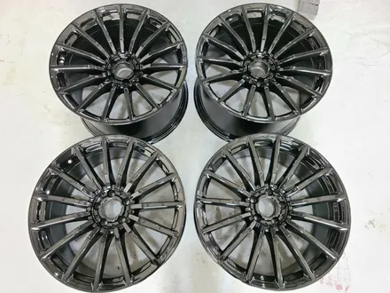 대전 휠복원 휠로세움 - 벤츠 GT43 AMG 20인치 유광블랙 분체 휠도색 + 레드 우레탄 캘리퍼도색 / 대전 중구 안영동