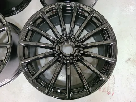 대전 휠복원 휠로세움 - 벤츠 GT43 AMG 20인치 유광블랙 분체 휠도색 + 레드 우레탄 캘리퍼도색 / 대전 중구 안영동