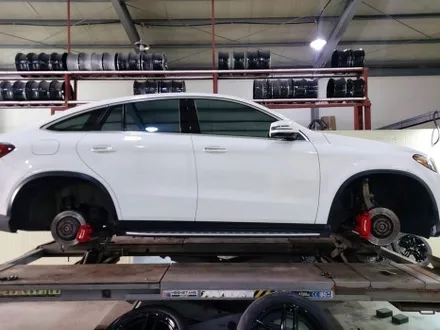 대전 벤츠 W166 GLE 쿠페 AMG 21인치 유광블랙 휠도색 + 레드 캘리퍼도색 / 대전 중구 안영동