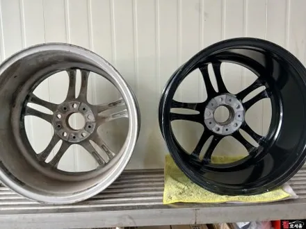 청주 BMW F30 3시리즈 18인치 대전 고스트크롬 분체 휠도색 / 대전 중구 안영동