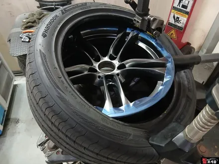 청주 BMW F30 3시리즈 18인치 대전 고스트크롬 분체 휠도색 / 대전 중구 안영동