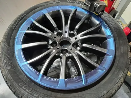 BMW F10 5시리즈 럭셔리 18인치 청주 휠복원, 대전 휠도색 (고스트크롬) / 대전 중구 안영동