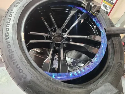 대전 휠로세움 논산 BMW F15 X5 50D 468M 20인치 순정휠 휠복원 (유광블랙), 캘리퍼도색 (블루) / 대전 중구 안영동
