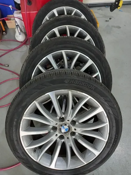 BMW F10 5시리즈 럭셔리 18인치 청주 휠복원, 대전 휠도색 (고스트크롬) / 대전 중구 안영동