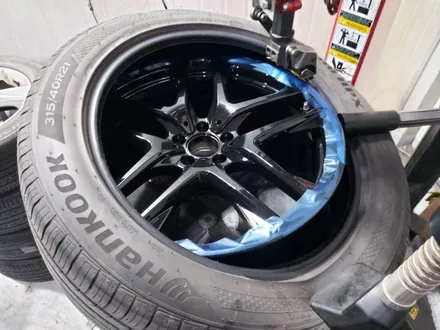 대전 W167 GLE 53 AMG 21인치 유광블랙 휠복원 + 우레탄 레드 캘리퍼도색 / 대전 중구 안영동