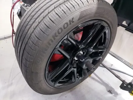 대전 W167 GLE 53 AMG 21인치 유광블랙 휠복원 + 우레탄 레드 캘리퍼도색 / 대전 중구 안영동