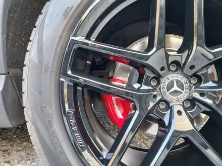 대전 벤츠 W166 GLE 쿠페 AMG 21인치 유광블랙 휠도색 + 레드 캘리퍼도색 / 대전 중구 안영동