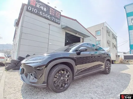 대전 휠도색 BYD 씨라이언7 19인치 유광블랙 분체도장 (크롬죽이기) / 대전 중구 안영동