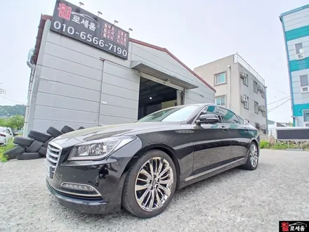 제네시스 DH 19인치 휠복원 및 화이트 크롬 도색 대전 휠 교체 / 대전 중구 안영동