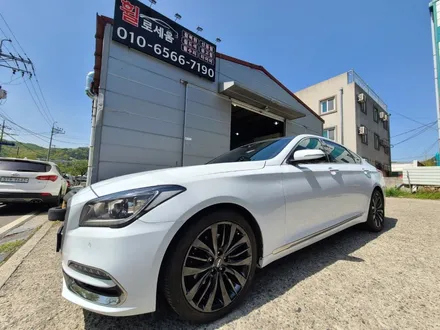 대전 휠복원 휠로세움 제네시스 DH, G80 19인치 고스트크롬 휠도색 / 대전 중구 안영동