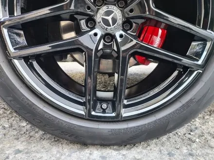 대전 벤츠 W166 GLE 쿠페 AMG 21인치 유광블랙 휠도색 + 레드 캘리퍼도색 / 대전 중구 안영동