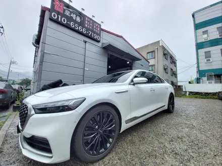 대구 K9 2세대 19인치 다크스퍼터링 (고스트크롬) 휠도색 / 대전 분체도장 휠로세움 / 대전 중구 안영동