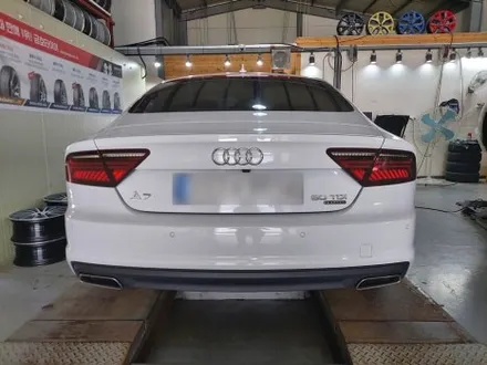 대전 휠로세움 수입차 A7 20인치 유광블랙 분체 휠도색 + 레드 우레탄 캘리퍼도색 / 대전 중구 안영동