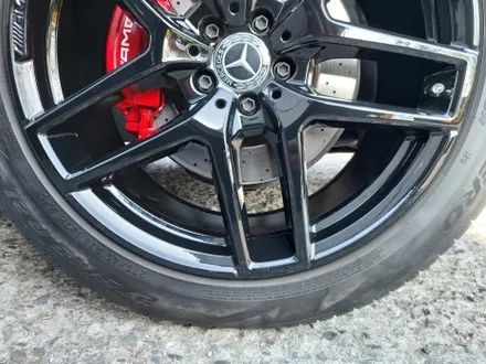 대전 벤츠 W166 GLE 쿠페 AMG 21인치 유광블랙 휠도색 + 레드 캘리퍼도색 / 대전 중구 안영동