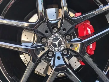 대전 벤츠 W166 GLE 쿠페 AMG 21인치 유광블랙 휠도색 + 레드 캘리퍼도색 / 대전 중구 안영동