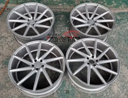 보센 VOSSEN cvt 22인치 굴절복원 작업 및 블랙유광 도장복원: 포천휠복원 휠터치매니아 / 포천시 가산면