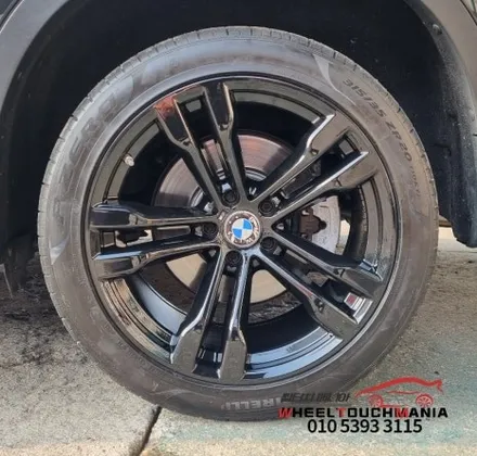 BMW X6 20인치 블랙유광도장  복원작업: 철원휠복원,블랙유광휠복원,포천휠복원 후기 / 포천시 가산면