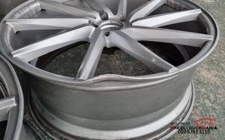 보센 VOSSEN cvt 22인치 굴절복원 작업 및 블랙유광 도장복원: 포천휠복원 휠터치매니아 / 포천시 가산면