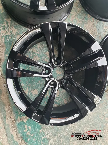 의정부 BMW 520D스포츠 18인치 유광블랙 복원작업[의정부휠도색][의정부휠복원][의정부휠수리][의정부휠용접][의정부휠굴절] / 포천시 가산면