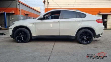 BMW X6 20인치 실버 순정휠 박리후 블랙유광 도장복원 작업: 포천휠도색복원 휠터치매니아 / 포천시 가산면