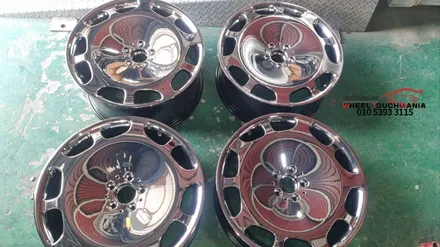 벤츠 마이바흐 S600 20인치 크롬휠복원:떡판휠복원,떡판크롬휠복원,벤츠휠복원,포천휠복원,휠터치매니아 / 포천시 가산면