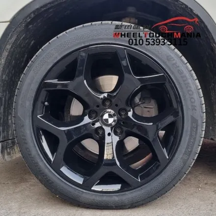BMW X6 20인치 실버 순정휠 박리후 블랙유광 도장복원 작업: 포천휠도색복원 휠터치매니아 / 포천시 가산면