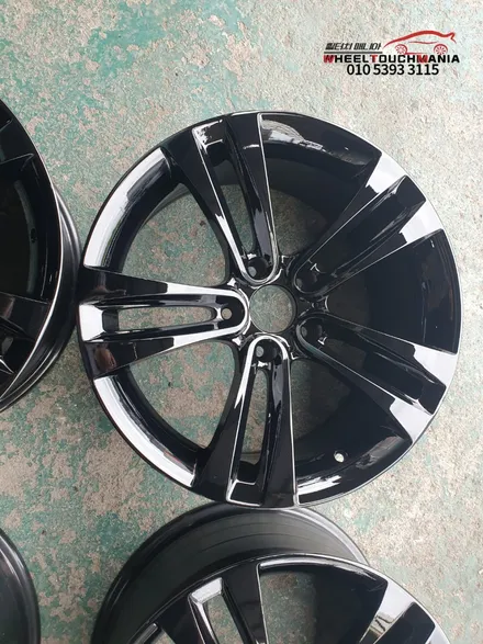 의정부 BMW 520D스포츠 18인치 유광블랙 복원작업[의정부휠도색][의정부휠복원][의정부휠수리][의정부휠용접][의정부휠굴절] / 포천시 가산면