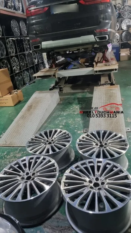 양주시 거래처 공업사 BMW X7 22인치 순정휠복원[양주휠복원][양주휠수리][BMW X7순정휠복원][다이아몬드컷팅][포천휠복원] / 포천시 가산면