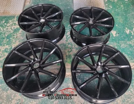 보센 VOSSEN cvt 22인치 굴절복원 작업 및 블랙유광 도장복원: 포천휠복원 휠터치매니아 / 포천시 가산면
