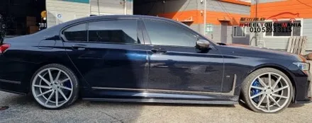 보센 VOSSEN cvt 22인치 굴절복원 작업 및 블랙유광 도장복원: 포천휠복원 휠터치매니아 / 포천시 가산면