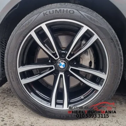 BMW 740Li 19인치 순정휠 블랙도장후 컷팅복원:포천휠복원,의정부휠복원,양주휠복원,동두천휠복원 휠터치매니아 / 포천시 가산면