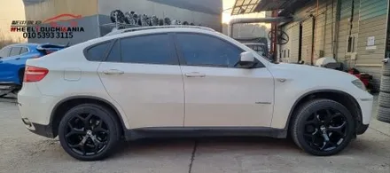 BMW X6 20인치 실버 순정휠 박리후 블랙유광 도장복원 작업: 포천휠도색복원 휠터치매니아 / 포천시 가산면