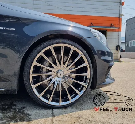 [휠터치] 벤츠 S6 AMG 22인치 휠굴절/휠크랙/휠복원/휠수리_의정부, 동두천, 포천, 양주, 남양주 / 포천시 가산면