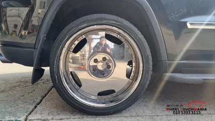 JEEP 22인치 콰트로 3피스 크롬휠 박리작업후 스퍼터링 크롬도장작업[포천휠수리][포천크롬휠복원][크롬휠박리][3피스크롬휠복원] / 포천시 가산면
