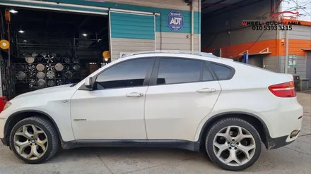 BMW X6 20인치 실버 순정휠 박리후 블랙유광 도장복원 작업: 포천휠도색복원 휠터치매니아 / 포천시 가산면