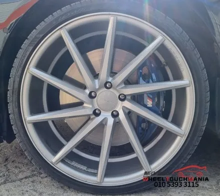 보센 VOSSEN cvt 22인치 굴절복원 작업 및 블랙유광 도장복원: 포천휠복원 휠터치매니아 / 포천시 가산면