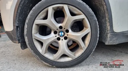 BMW X6 20인치 실버 순정휠 박리후 블랙유광 도장복원 작업: 포천휠도색복원 휠터치매니아 / 포천시 가산면