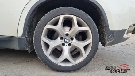 BMW X6 20인치 실버 순정휠 박리후 블랙유광 도장복원 작업: 포천휠도색복원 휠터치매니아 / 포천시 가산면